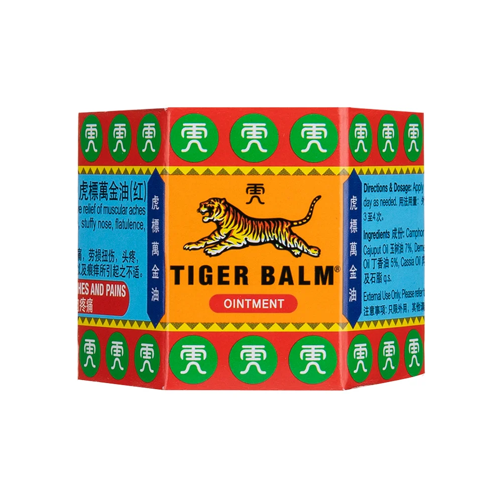 [4 бутылки] тигровый бальзам красная мазь (масло для мужской жвачки) 19 4 г|ointment for