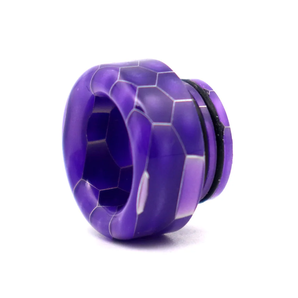 purple short YUHETEC 810 змеиная кожа капельный наконечник Универсальный интерфейс короткий змеиная эпоксидная смола капельный наконечник 1 шт - Цвет: purple short