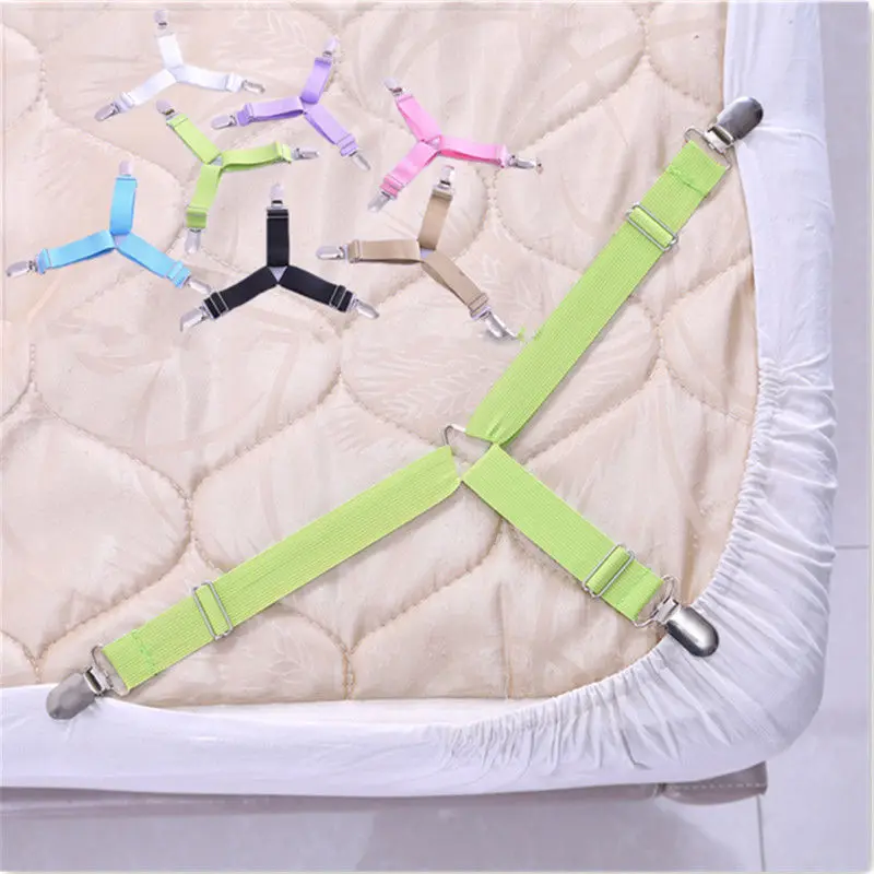 

4PCS bedspread slip holder bed blanket clamp kicking fixed belt buckle simmons