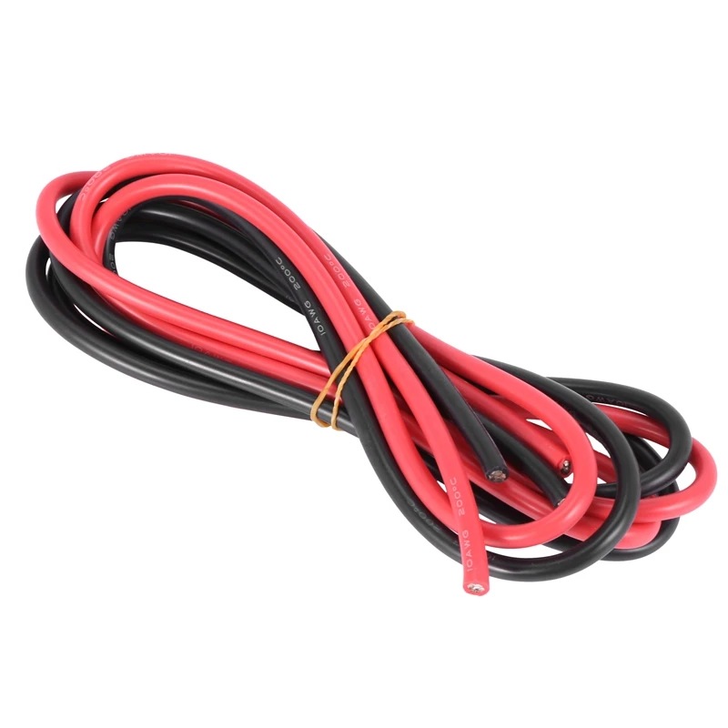 

10 Gauge Silicone Wire 10 Feet - 10 AWG Silicone Wire - Flexible Silicone Wire