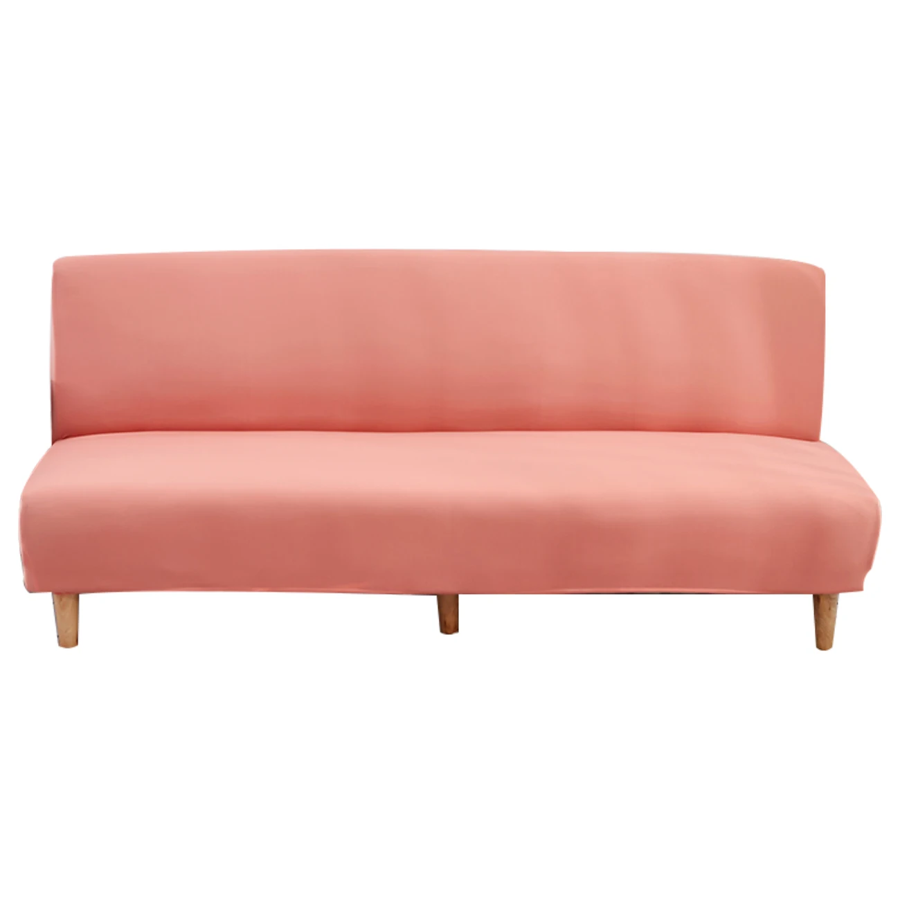 

Armless Sofa Bed Cover Folding Modern Seat Slipcovers Stretch Couch Cover Without Armrest Protector Elastic Spandex