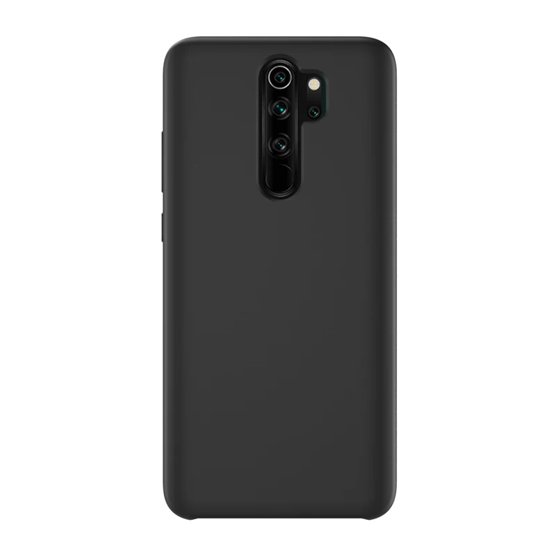 Черный Для Redmi Note 8 Pro Чехол Мягкий Жидкий силиконовый чехол для XIAOMI Redmi 7A 6A Note 5 6 7 8 Pro глобальная версия Полный Чехол для задней панели - Цвет: Черный