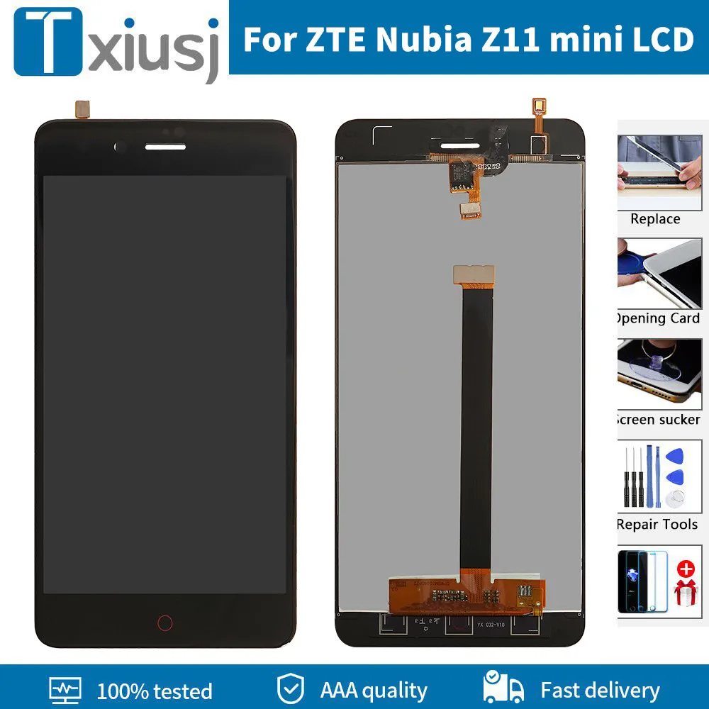 

5,0 "Оригинальный ЖК-дисплей для ZTE Nubia Z11 mini LCD дисплей кодирующий преобразователь сенсорного экрана в сборе для ZTE Nubia Z11 Mini TD-LTE NX529J LCD