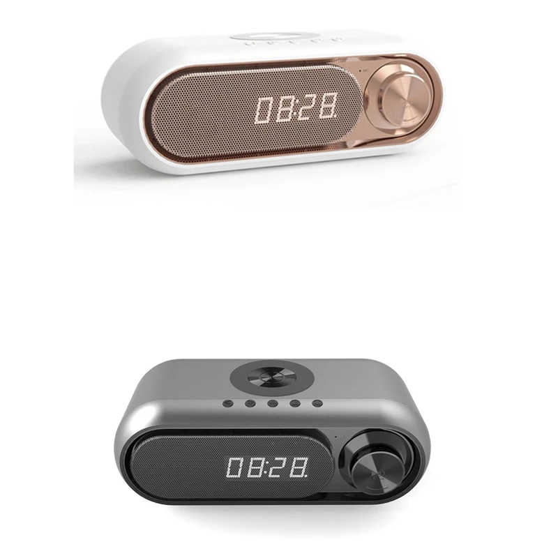 

Bluetooth-колонка с сабвуфером и светодиодным будильником, 5 Вт