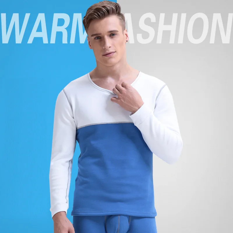 Мужские пикантные хлопковые кальсоны с низкой посадкой однотонные термотрусы