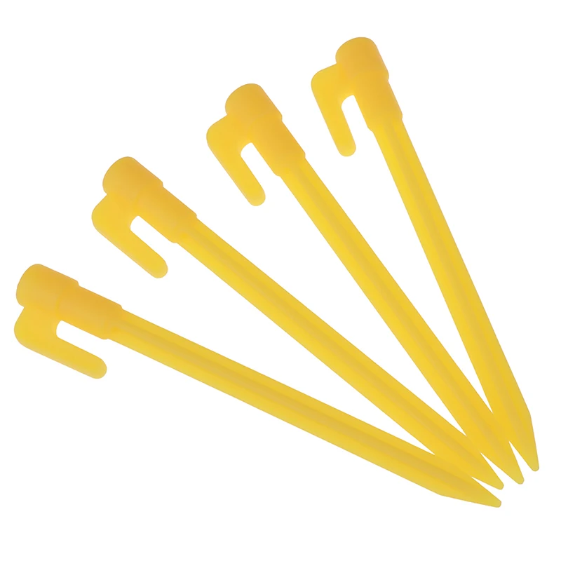 Новые 4 шт. на открытом воздухе палатки колышки для шпильки туда и обратно Пластик