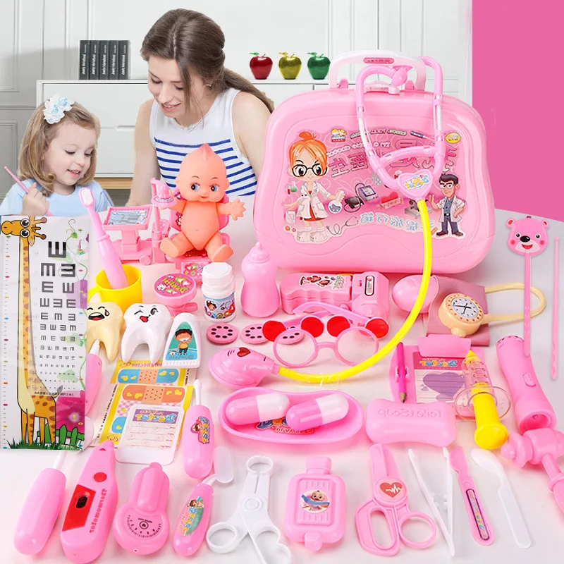 

1 Set Kids Doctor Sets Toy Role Play Stethoscope for Children Boy Girls Pretend Kit AN88