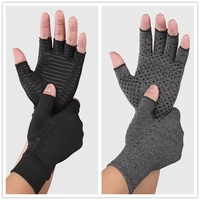 half finger anti slip therapy gloves joint pain relief 1 pairs fingerless gloves compression arthritis gloves