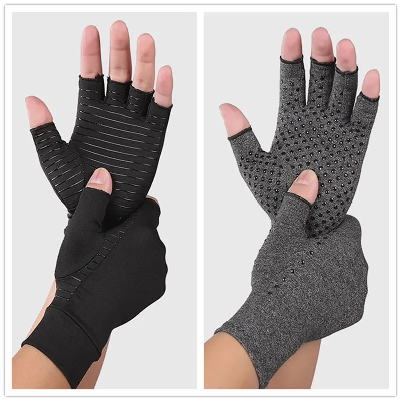 Перчатки компрессионные без пальцев антискользящие терапевтические для снятия