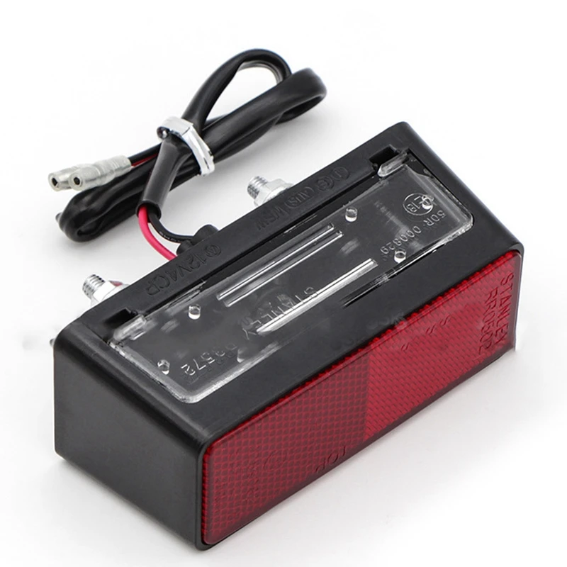 Мотоцикл задний брызговик номерной знак светильник светодиодный стоп задние