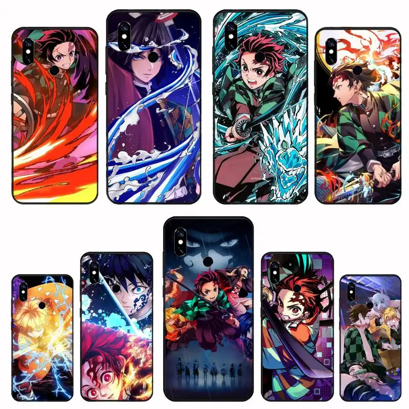 

Demon Slayer Anime Funda Phone Case For Xiaomi Redmi 4x 5 plus 6A 7 7A 8 mi8 8lite 9 note 4 5 7 8 pro