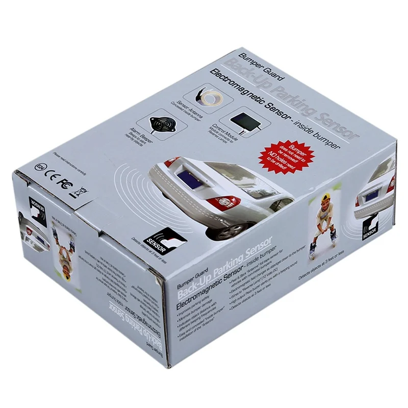 

No Drills Holes Invisible In Bumber Electronetic Rear Parking Sensor Kit