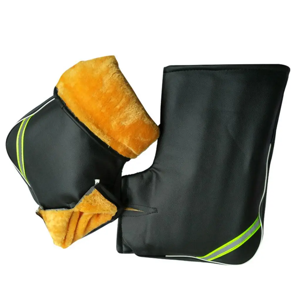 

1 Pair Waterproof Motorcycle Warm Handlebar Gloves Grip Gloves Handlebar Muff Winter Warmer Cover Gloves