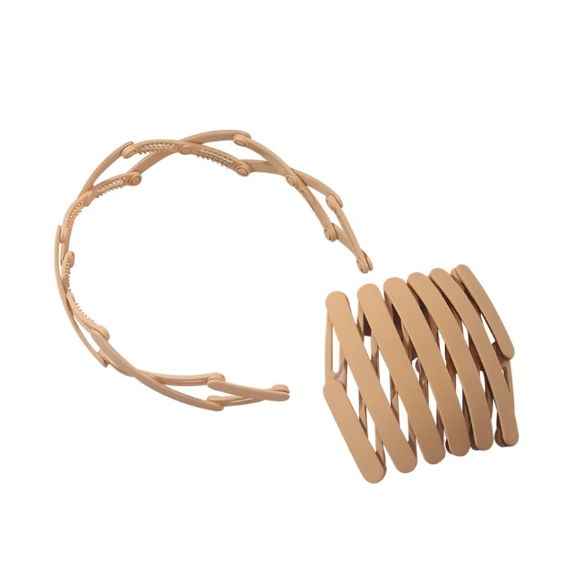 Женские повязки для волос пластиковые складные телескопические на голову