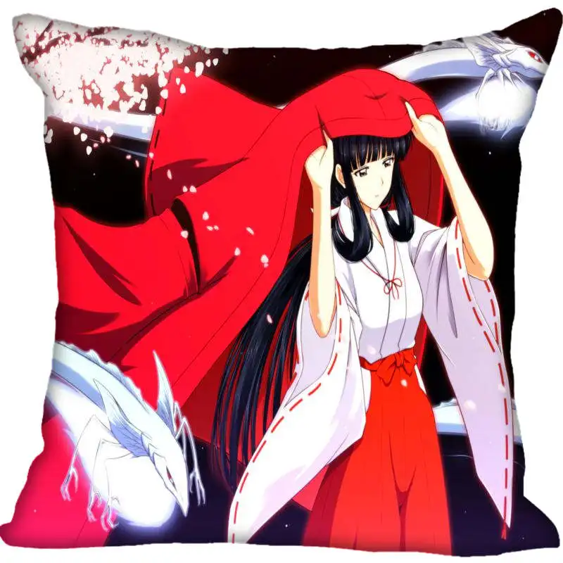 

Новинка, чехол для подушки Inuyasha в стиле аниме, индивидуальный подарок, наволочка 45x45 см 60x60 см с двух сторон