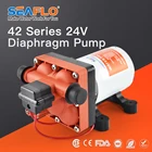 Мембранный Водяной насос SEAFLO 42 Series, насос для 3,0 галлоновминуту 55PSI 24 В, самовсасывающий, морская лодка яхта, источник питания высокого давления с 4 камерами