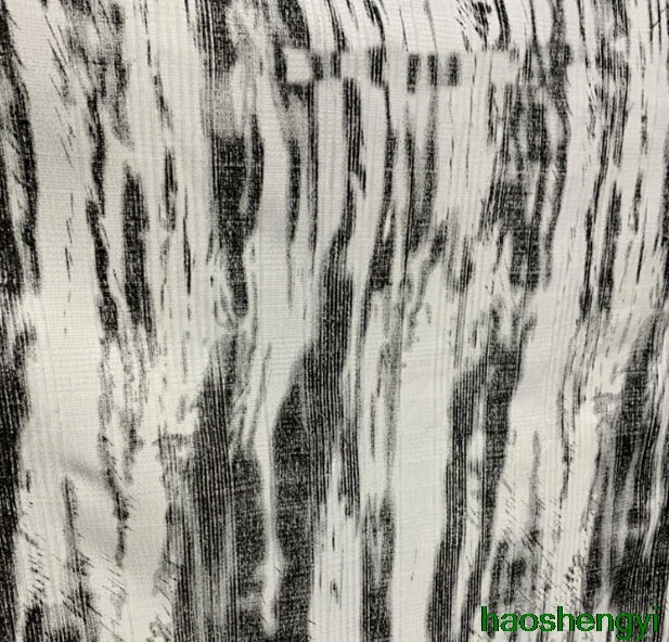 Белая хлопковая и льняная ткань в китайском стиле с рисунком чернил вертикальной