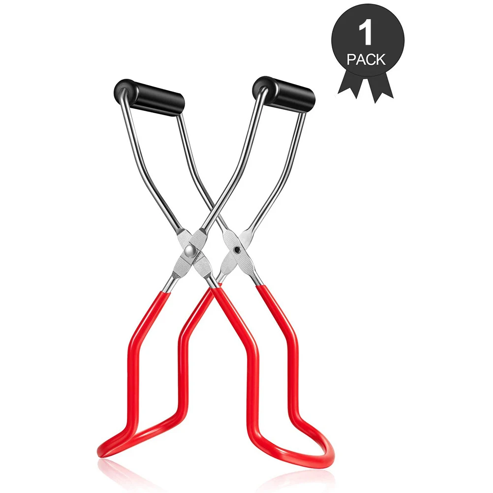 

Canning Jar Lifter with Grip Handle Canning Tongs Stainless Steel Anti-Scalding Anti-Slip Wide-Mouth Clip Opener Canned Clip