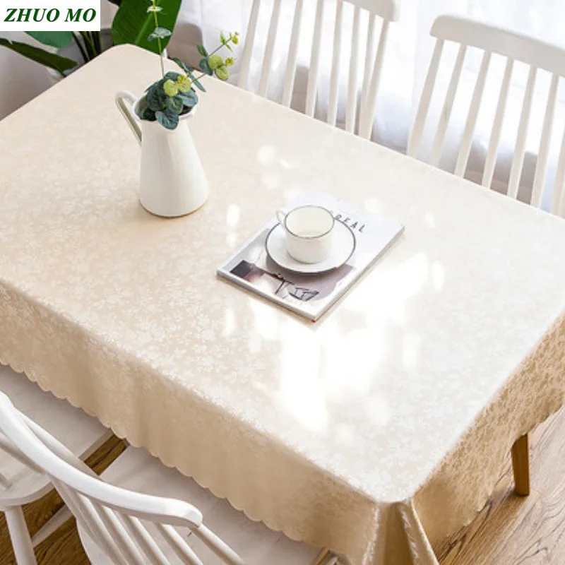 

Волшебная Водонепроницаемая скатерть, маслостойкая ткань из ПВХ, искусственное Рождественское украшение, прямоугольная скатерть для стола, столовая для дома