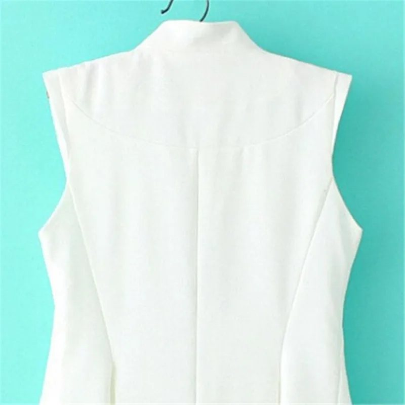 Женский короткий жилет настраиваемый размер куртка без рукавов Модный