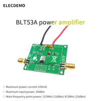 blt53a module rf power amplifier 433m low voltage version 3 7v with si4463 si4432 broadband high gain function demo board