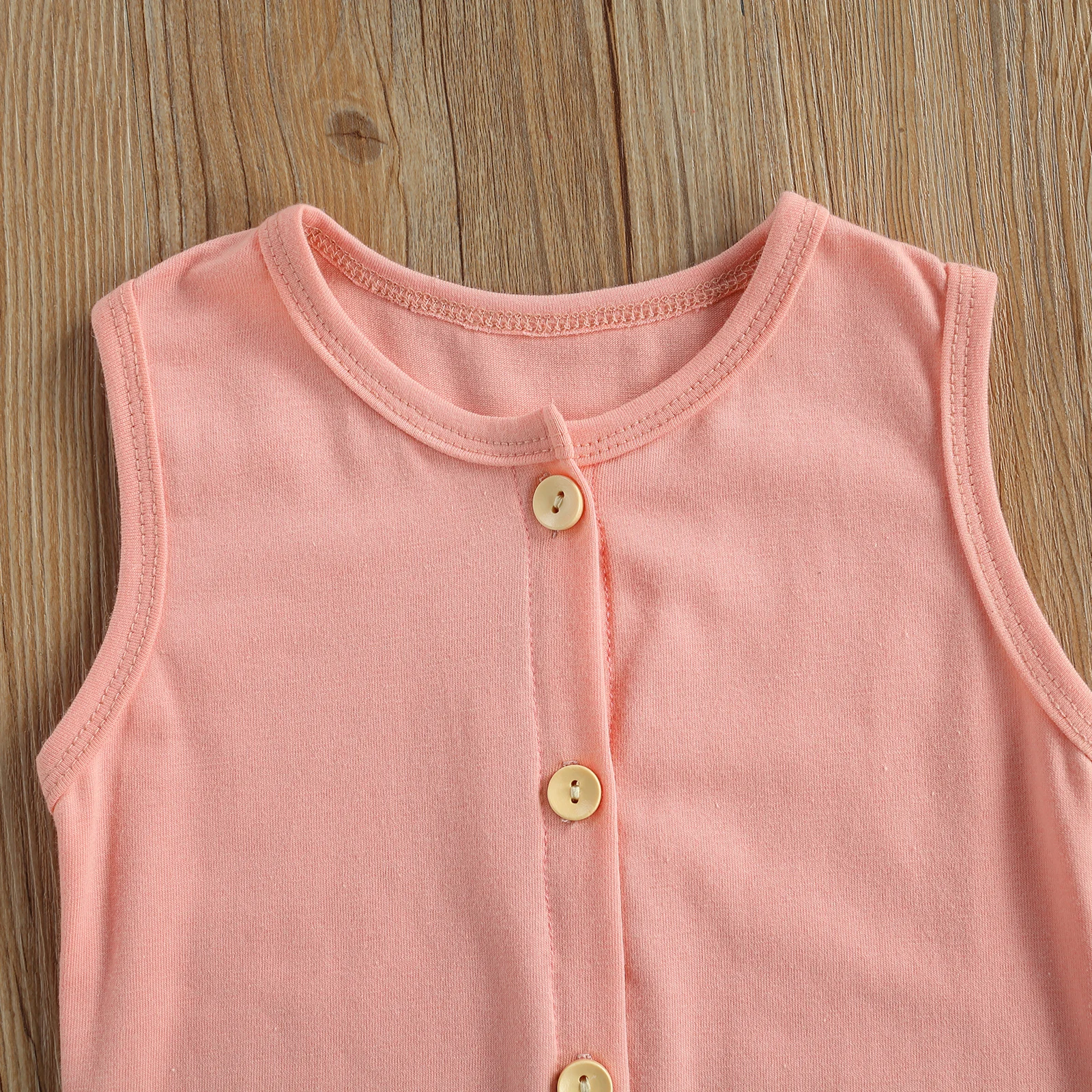 

Ma&Baby 0-24M Summer Newborn Infant Baby Girls Clothes Set Sleeveless Jumpsuit Playsuit Clothing