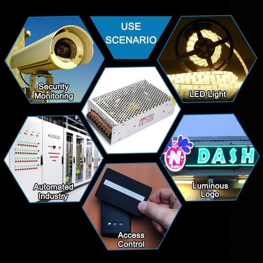 

5V Switching Power Supply LED Regulated Transformer Converter AC110V-220V to DC 5V Driver For WS2812 IC LED Strip Lights Radio