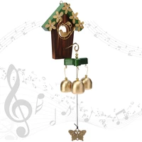 creative memorial wind chimes with 3 bells and a butterfly metal for garden tubes bells windchimes for yard home decor jardin