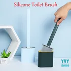 Креативная щетка для унитаза Xiaomi SUNSHINE, скребок, инструменты для чистки ванной комнаты, силиконовая щетка для туалета с держателем для ершиков