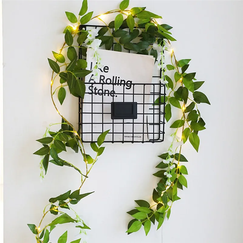 20 светодиодов 2 м светодиодные гирлянды с розовым цветком на батарейках для