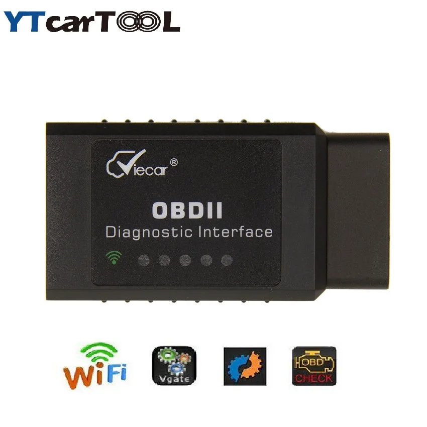 Elm327 Wifi Viecar OBD2 wifi для Android/IOS диагностический сканер elm 327 Поддержка SAE J1850 obd2 elm327 V1.5