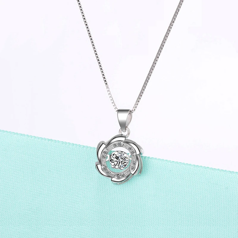 Ожерелье-чокер женское из серебра цепочки с подвесками пробы круглым вихрем