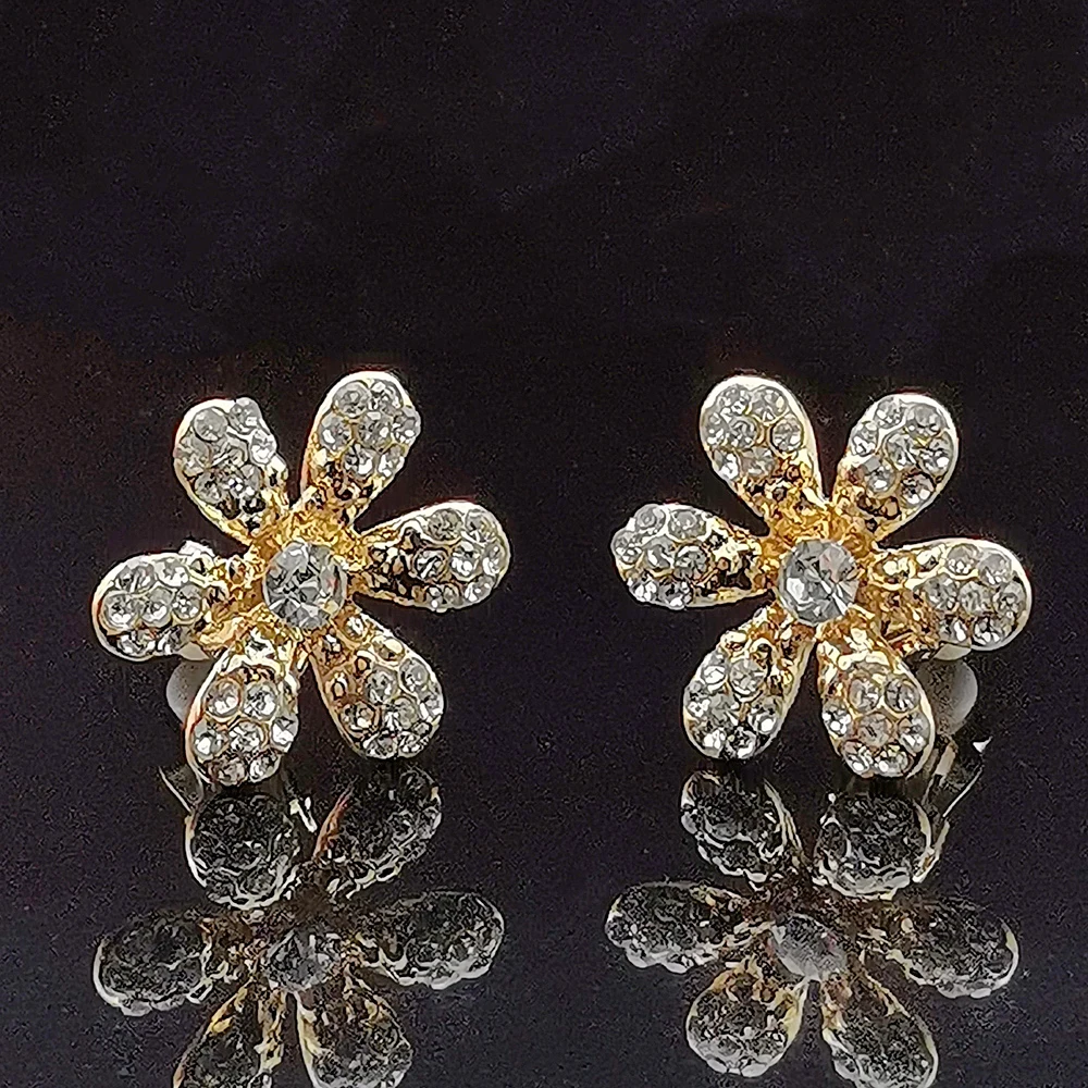 Свадебные Клипсы Серьги женские роскошные Подсолнух дикие овальные