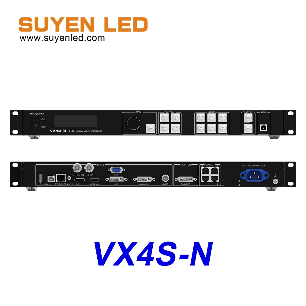 

Лучшая цена Novastar VX4S VX4S-N все-в-одном контроллер светодиодный видеопроцессор