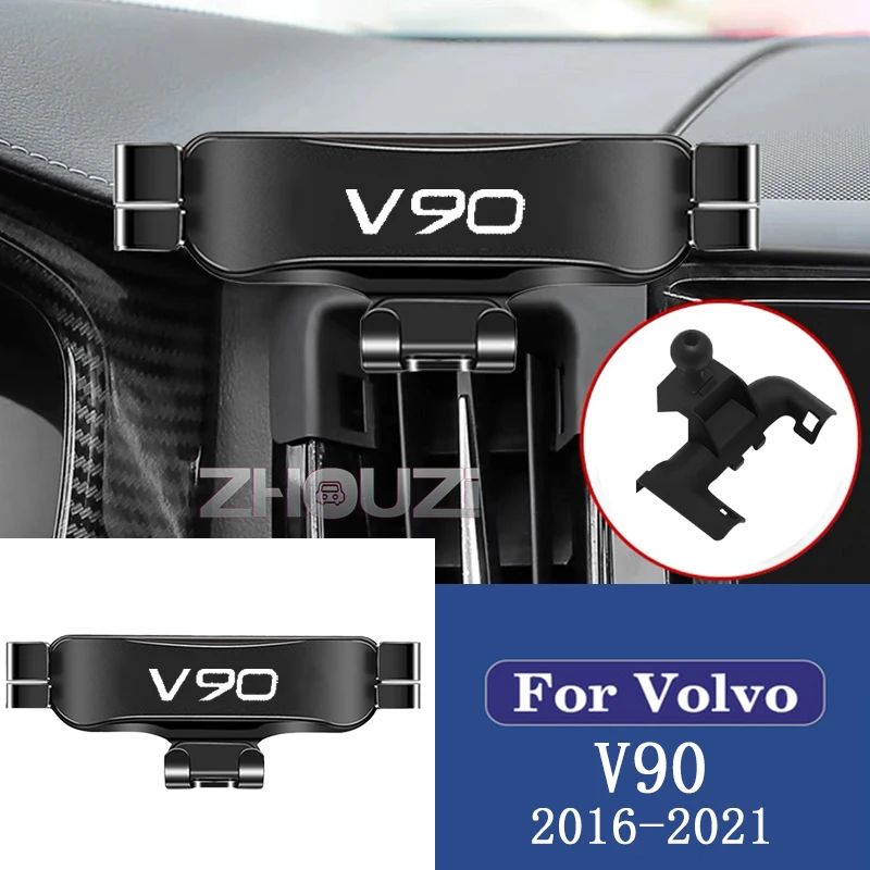 

Car Mobile Phone Holder Mounts Stand GPS Gravity Navigation Bracket For Volvo V90 2016 2017 2018 2019 Car Accessories