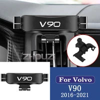 car mobile phone holder mounts stand gps gravity navigation bracket for volvo v90 2016 2017 2018 2019 car accessories