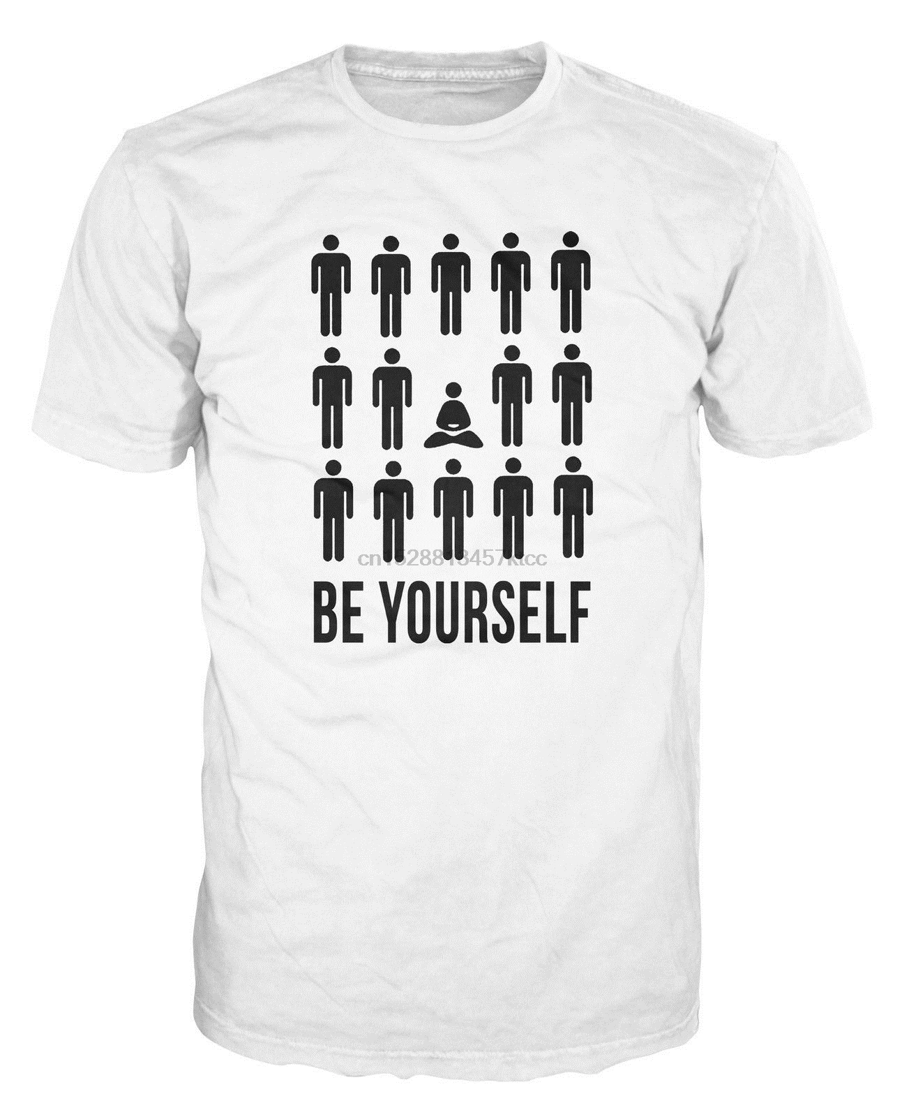 2019 горячая Распродажа Бесплатная доставка 100% хлопок Be Yourself умный памятный