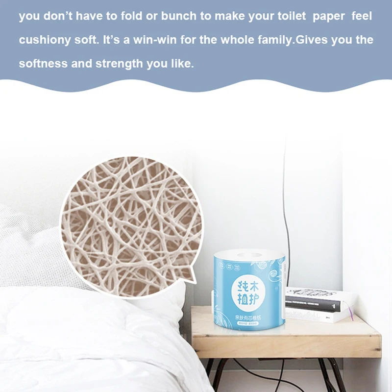 Ультра-мягкие белые туалетная бумага сильные и хорошо впитывающие полотенца для