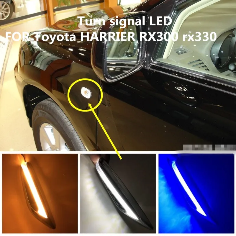 Turn signal LED FOR Toyota HARRIER RX300 rx330 turn signal LED side leaf board light small light modification 12V 6000K