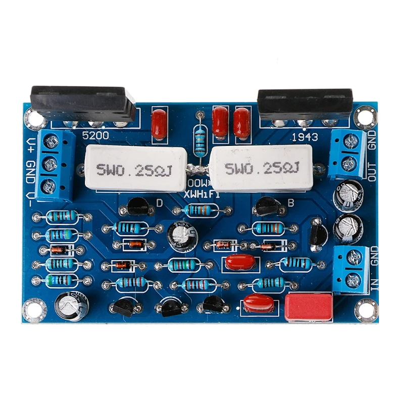 

2SC5200+2SA1943 Dual DC 35V 100W Mono Channel HIFI Audio After Class Amplifier
