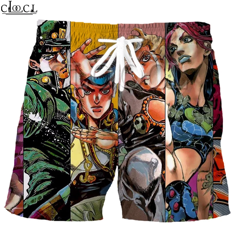 Шорты CLOOCL для мальчиков с 3D-принтом из японского аниме Невероятные приключения