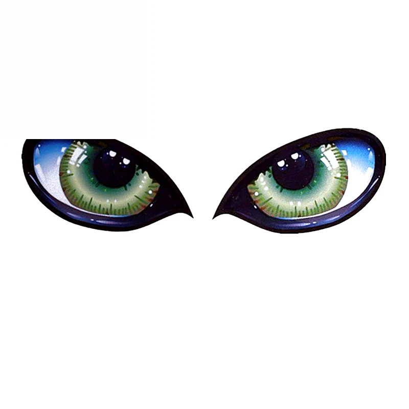 2 шт. автомобильные наклейки 3D стерео отражающие кошачьи глаза зеркало