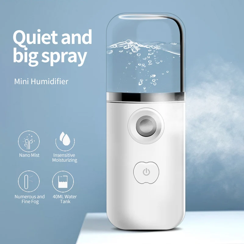 

увлажнитель для лица уход за лицом Парилка для лица Уход за кожей Mini USB, объем резервуара для лекарственных средств для лица распылитель увл...