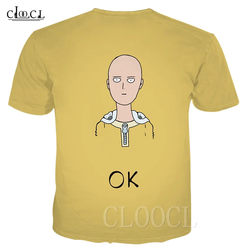 Мультфильм One Punch Man состоящие из футболки черного цвета и пуловеры 3D принт в стиле