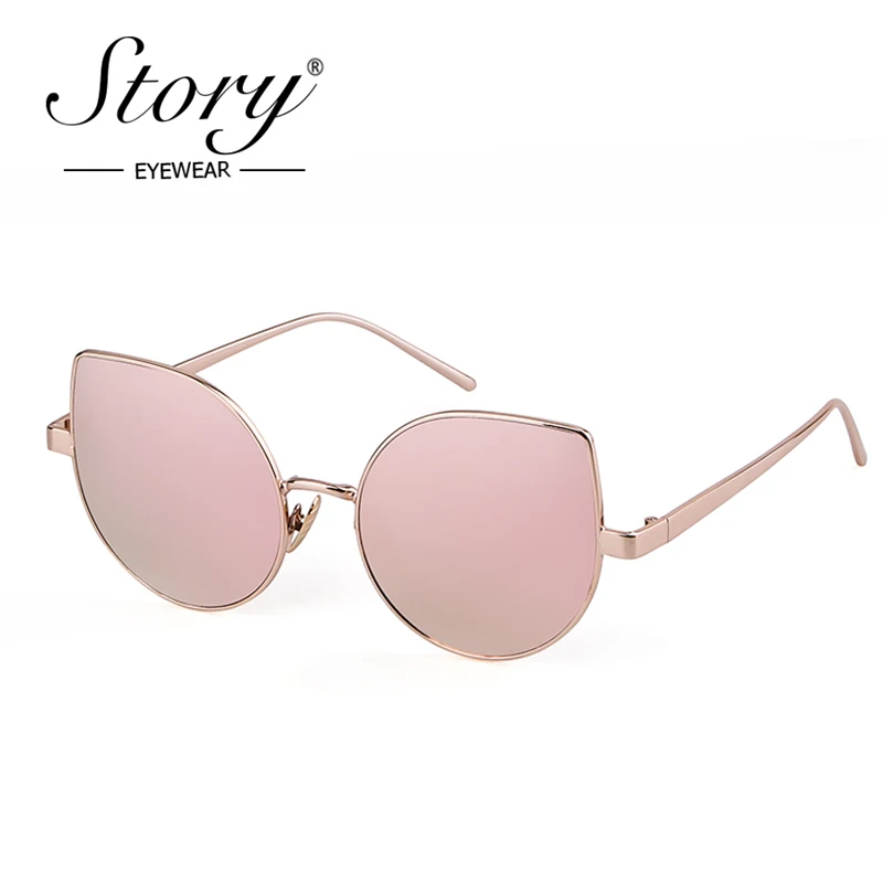 Солнечные очки кошачий глаз женские модные зеркальные солнечные аксессуары в