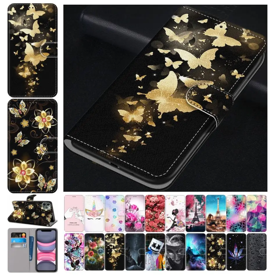 Симпатичный кожаный чехол для телефона Huawei P50 P30 Pro P20 Lite 2019 2018 P10 P9 2016 P8 2015 2017 P7