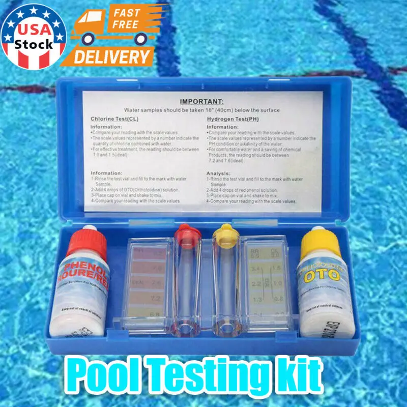 

Swimming 2 Way Liquid Test Kit - Ph & Chlorine Levels For Swimming Pool Water