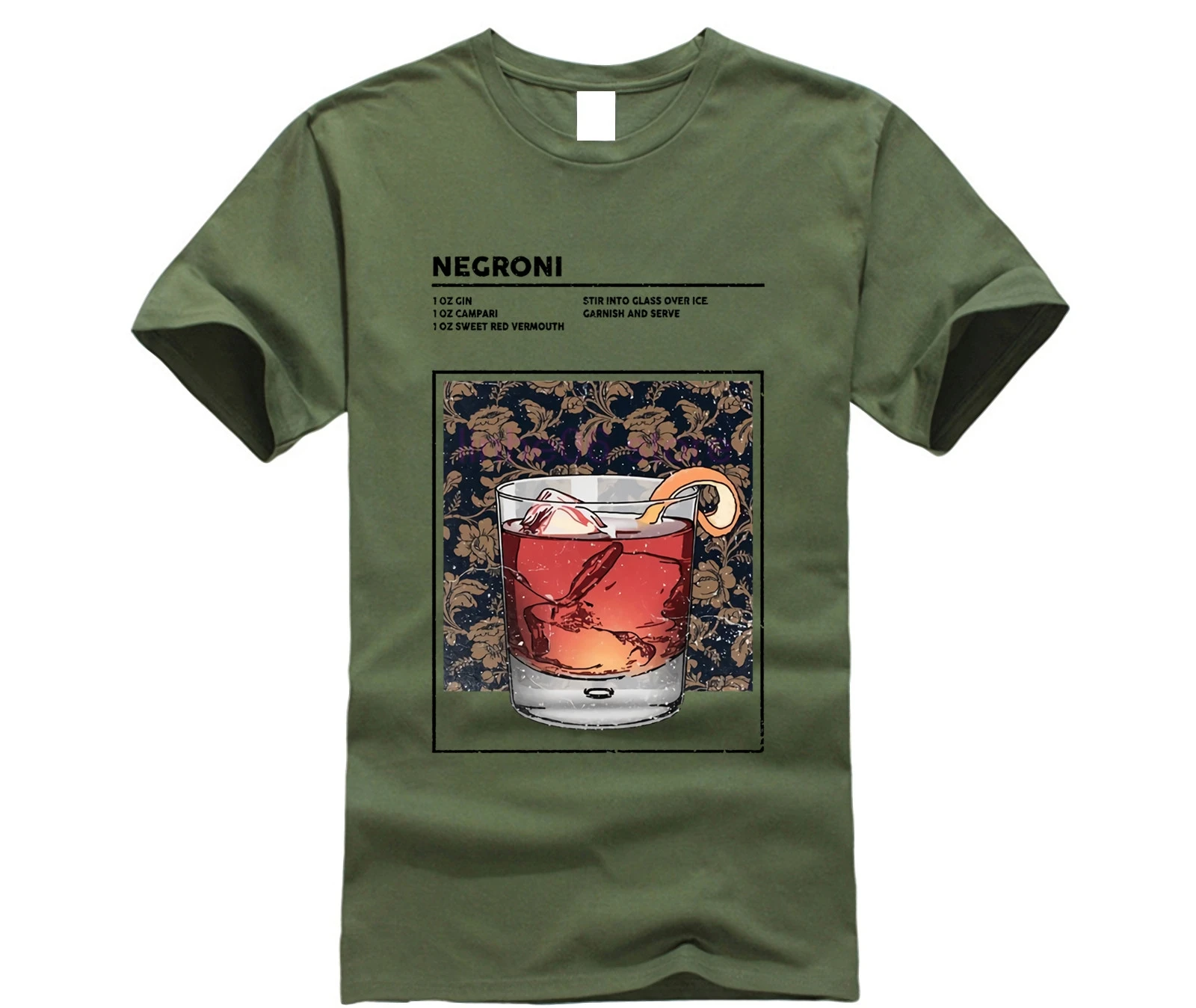 Футболка Negroni для смешанных напитков коктейлей алкогольных бариста модные топы