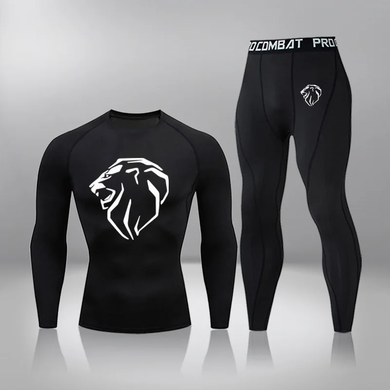 

Autumn And Winter Velvet Thick Thermal Underwear For Men Sportswear Sport Warm Clothing Keep Warm Set Male Long Quick-Drying