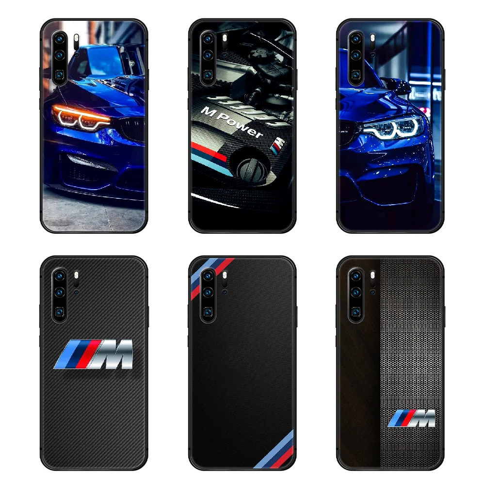 Чехол для телефона BMW Sports Car чехол Huawei P8 P9 P10 P20 P30 P40 Lite Pro Plus smart Z 2019 черный корпус арт
